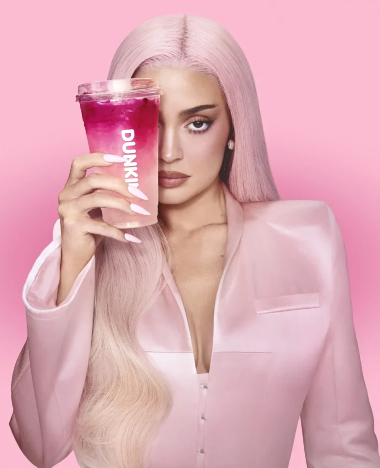 Kylie Jenner Ignites Summer with Dunkin’ Collaboration, Unveiling the "King Kylie Collection" of Pink-Hued Beverages.
