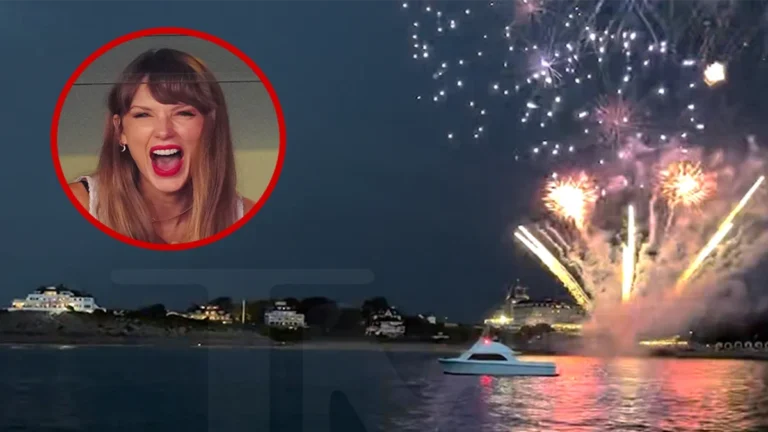 Taylor Swift Rhode Island Home Lit Up As 4th Fireworks Go Off