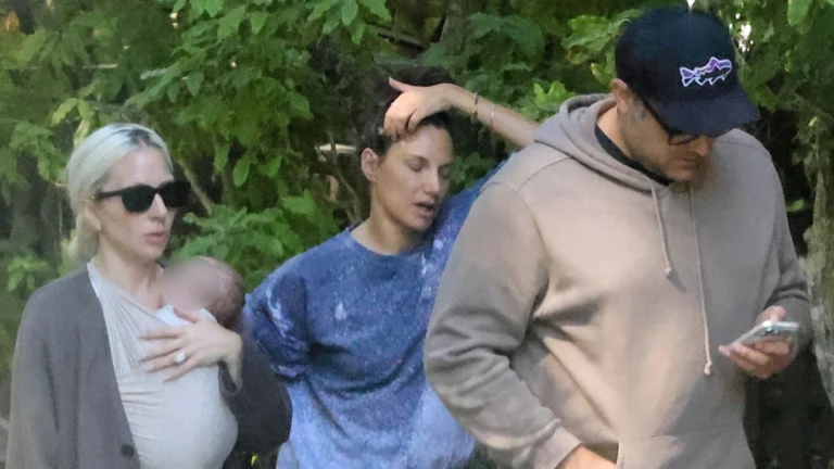 Lady Gaga and Fiancé Michael Polansky Photographed for the First Time with Their Newborn Child in Northern California