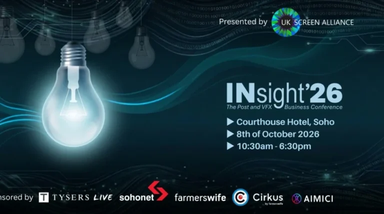 UK Screen Alliance Announces Inaugural INsight ’26 Business Conference in Soho to Address Post-Production and VFX Market Realities